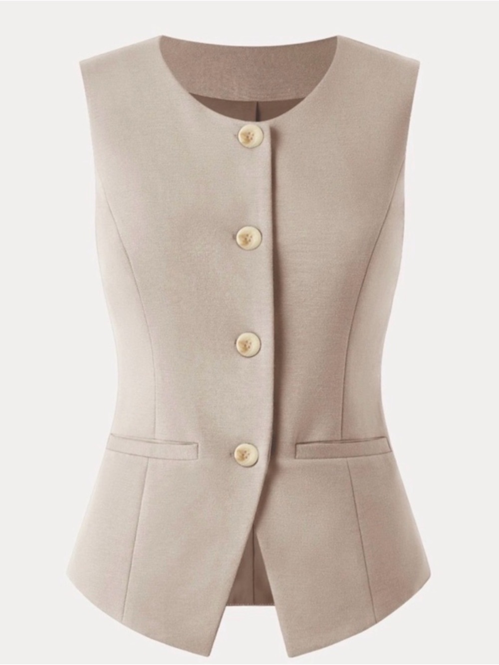 OGL SLEEVELESS BUTTON FRONT ( snaps in between) tailored vest  NWT